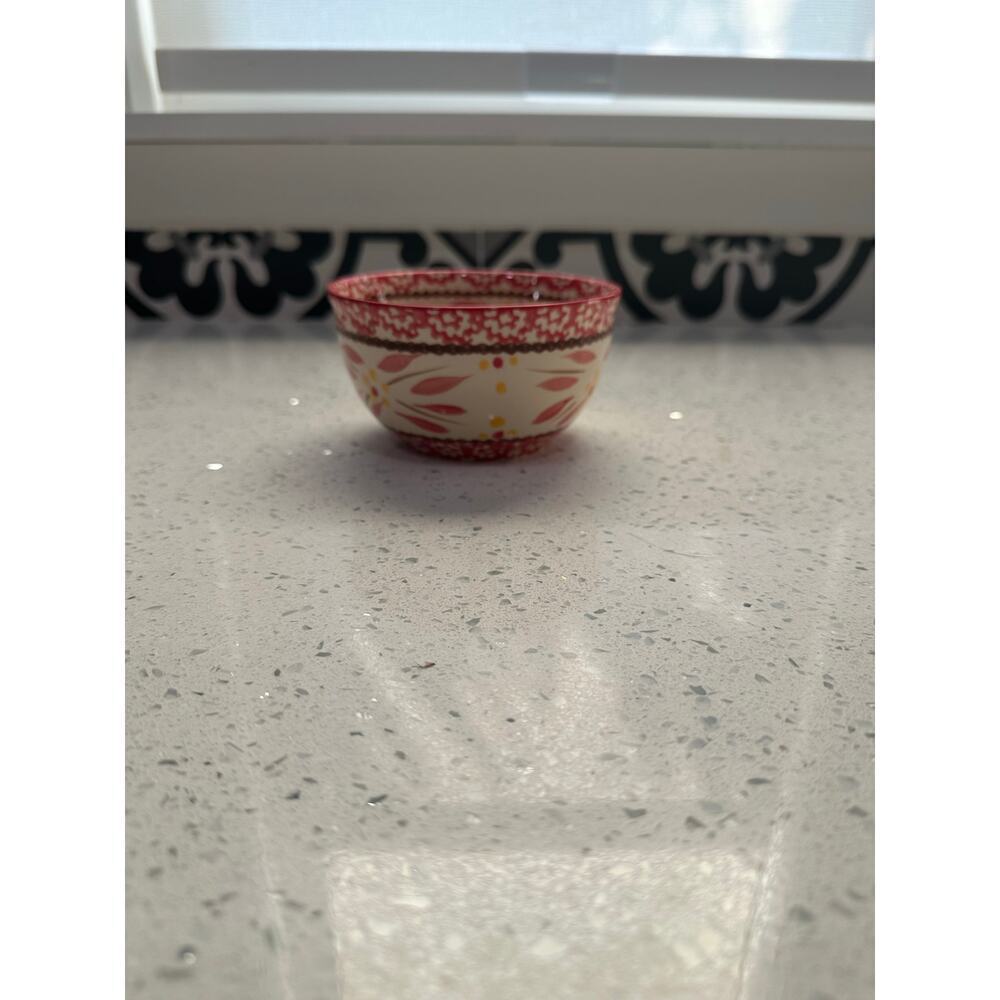 Temp-tations by Tara OLD WORLD RED 10oz Ovenware Serving Bowl